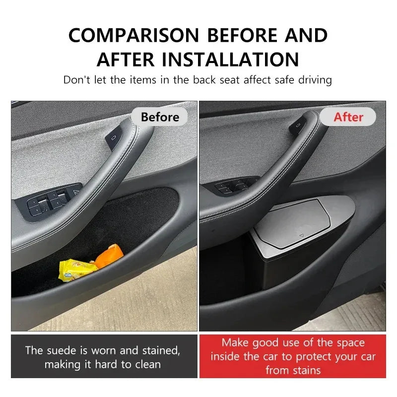 Hidden Trash Bin for Tesla Model Y Juniper (2025+)