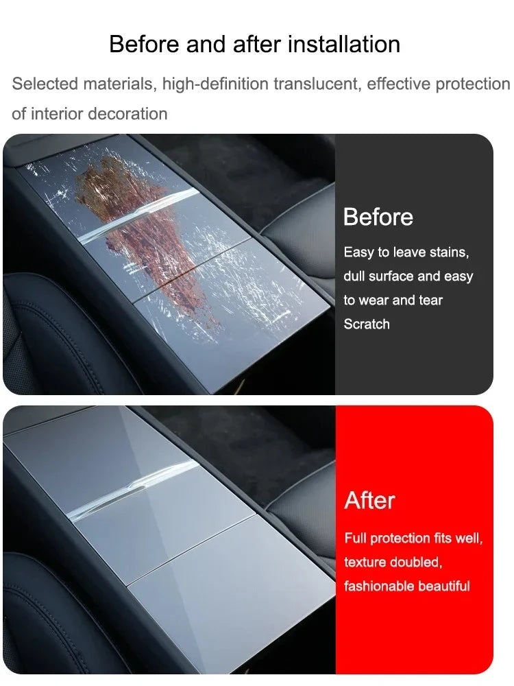 Premium TPU Anti-Scratch Center Console Protector